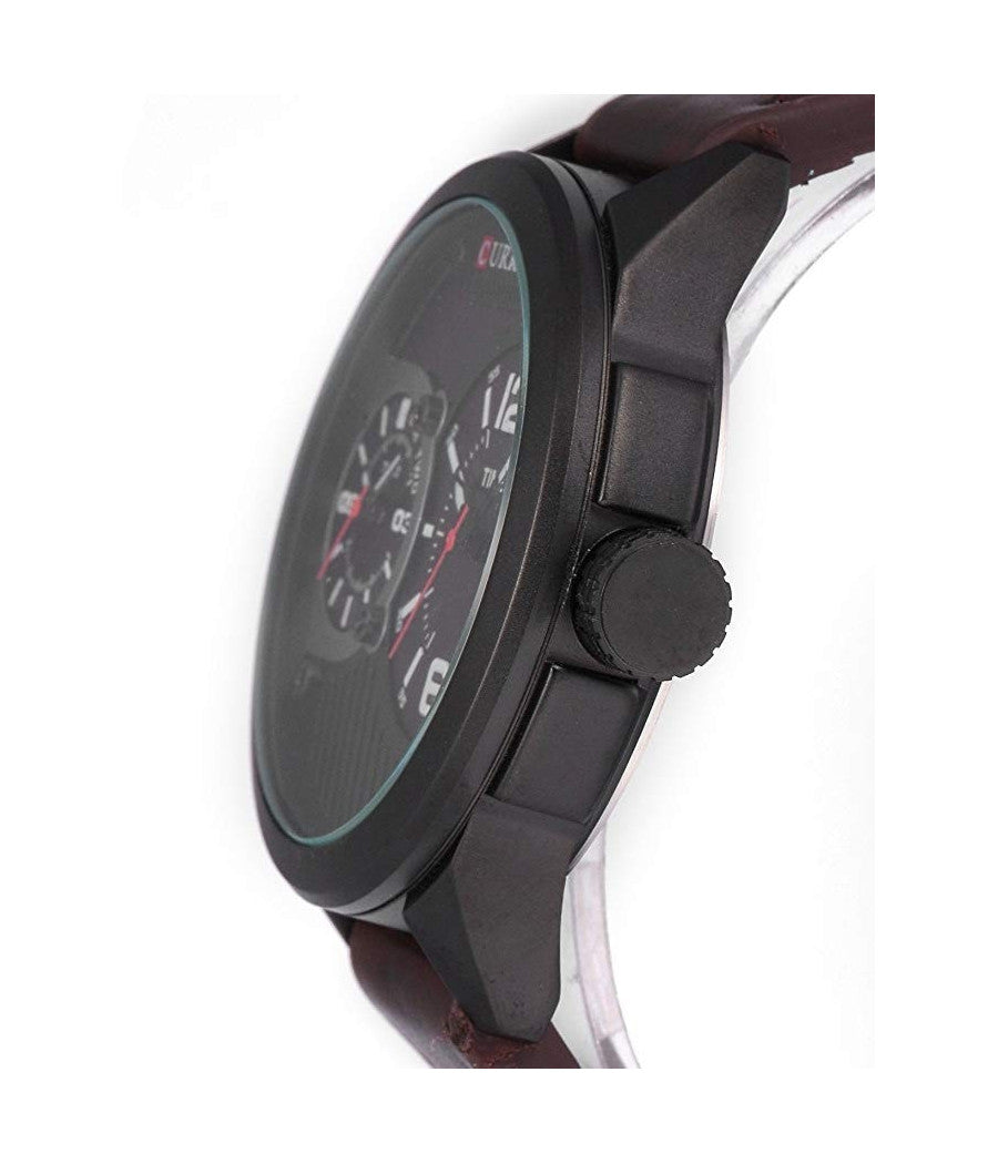 Orologio Da Polso Uomo Curren Analogico Tondo Cur111 Colore Marrone         