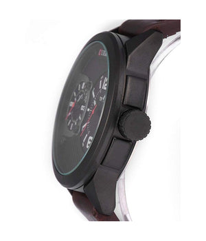 Orologio Da Polso Uomo Curren Analogico Tondo Cur111 Colore Marrone         