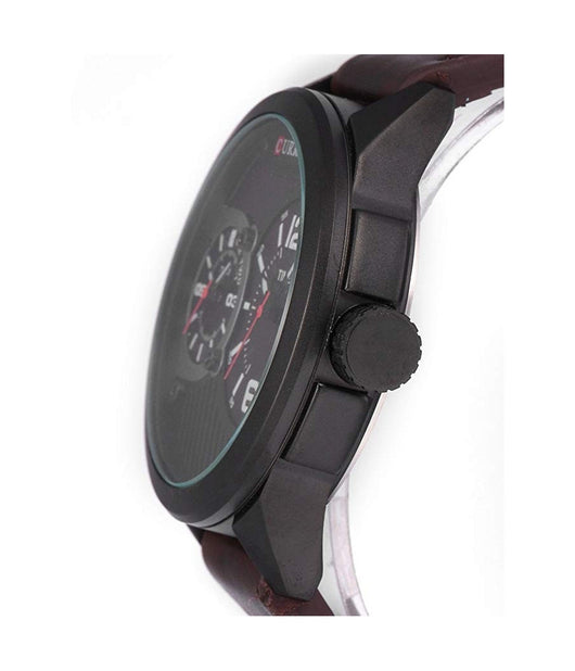 Orologio Da Polso Uomo Curren Analogico Tondo Cur111 Colore Marrone         
