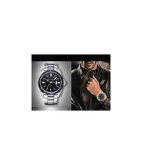 Orologio Da Polso Uomo Design Business Curren 8110g Analogico Quadrante Nero         