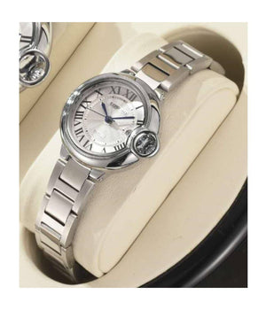 Orologio Da Polso Uomo Donna Longbo 80771 Quarzo Data Impermeabile Casual Silver    -donna    -