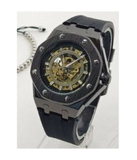 Orologio Da Polso Zcc 4407 Per Uomo Automatico Elegante Casual Nero Nero         
