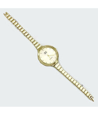 Orologio Da Polso Zcc Donna Analogico Al Quarzo Acciaio Moderno Fashion Dorato         