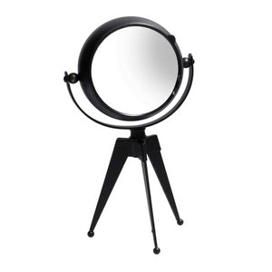 Orologio da tavolo metallo nero quadrante bianco cm11x8h20