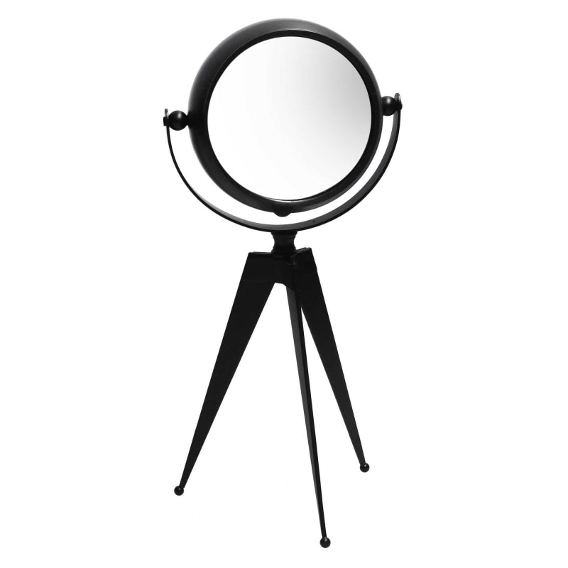 Orologio da tavolo metallo nero quadrante bianco cm 14x11h30