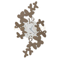 orologio di design farfalle papillon Beige in Ferro 32x56cmh