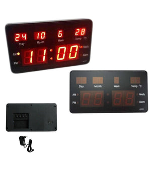 Orologio Digitale A Led Da Parete Da Scrivania Data Temperatura Sveglia Jh2158         