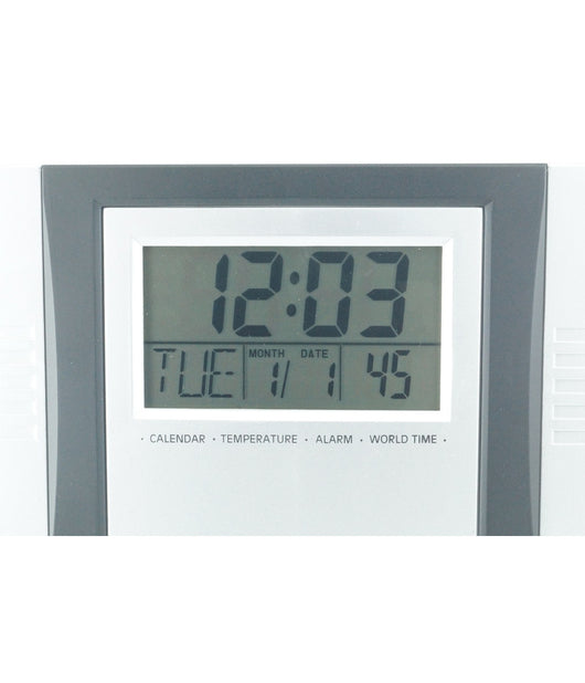 Orologio Digitale Da Parete Da Scrivania Temperatura Datario Allarme Crono 2304         