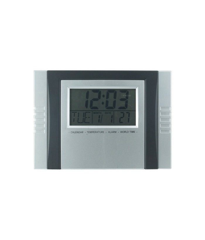 Orologio Digitale Da Parete Da Scrivania Temperatura Datario Allarme Crono 2304         