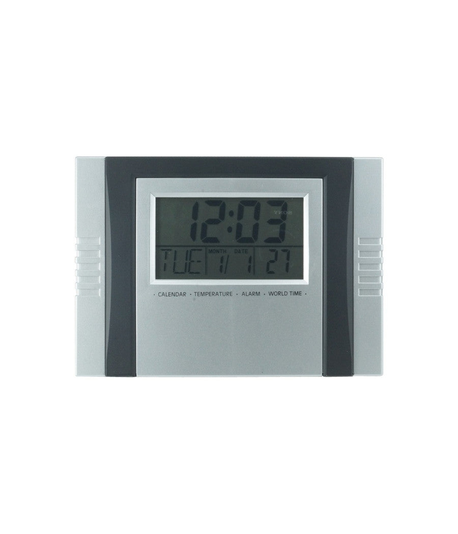 Orologio Digitale Da Parete Da Scrivania Temperatura Datario Allarme Crono 2304         