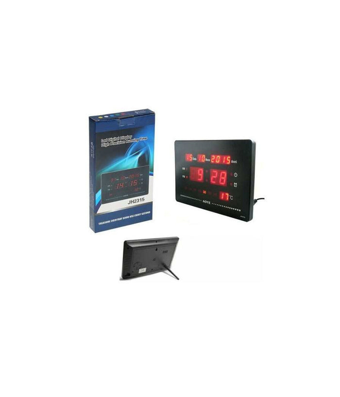 Orologio Digitale Da Parete Muro A Led Datario Sveglia Temperatura Jh-2315l         