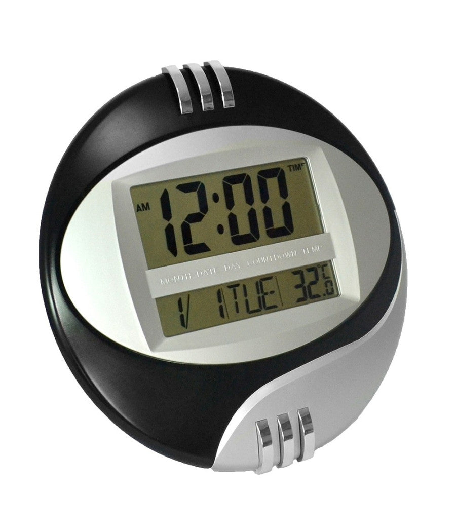 Orologio Digitale Da Per Parete Muro Tavolo Datario Temperatura Display Lcd         