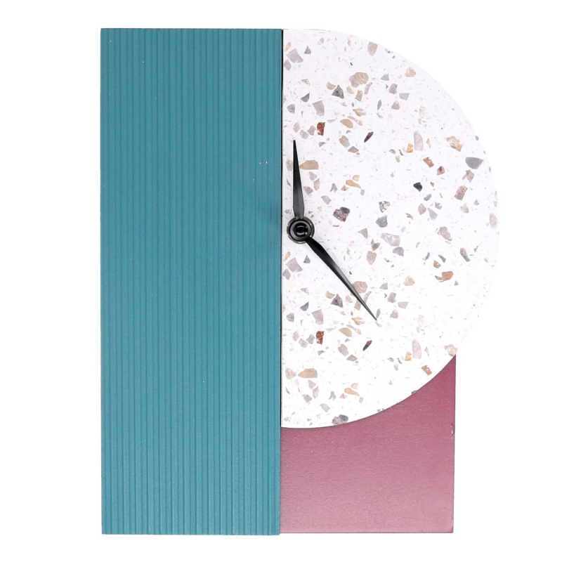 Orologio legno multicolor cm 19,5x5x25