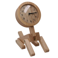 Orologio legno naturale cm 25x12h34