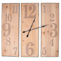 Orologio legno naturale cm60x60x3