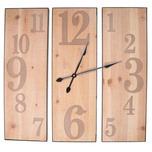 Orologio legno naturale cm60x60x3