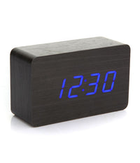 Orologio Moderno Effetto Legno Wooden Usb/aaa Light Led Digital Alarm Clock         