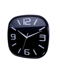 Orologio Parete Muro Quadrato Analogico Casa Arredamento 30cm Bianco Nero 206959         