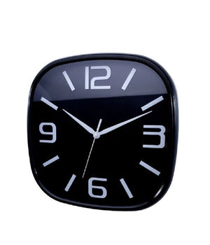 Orologio Parete Muro Quadrato Analogico Casa Arredamento 30cm Bianco Nero 206959         