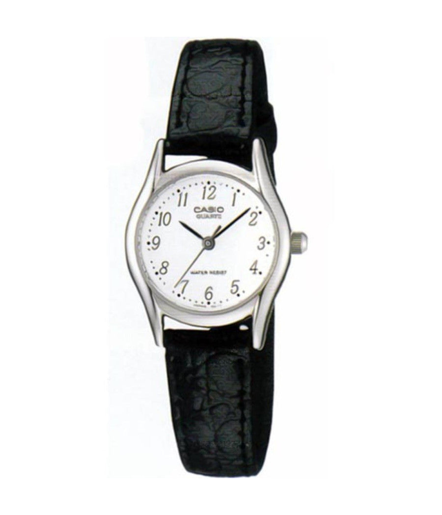 Orologio Polso Casio Ltp-1094e-7brdf Analogico Donna Pelle Data Quad Bian         