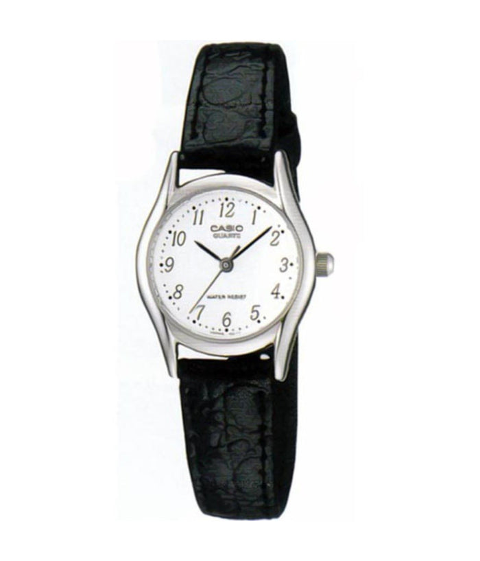 Orologio Polso Casio Ltp-1094e-7brdf Analogico Donna Pelle Data Quad Bian         