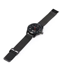 Orologio Polso Curren 8236 Uomo Analogico Quarzo Military Data Nero Bianc         