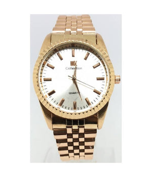 Orologio Polso Ik Collection Uomo Donna Analogico Quarzo Rosa Quadrante Silver         