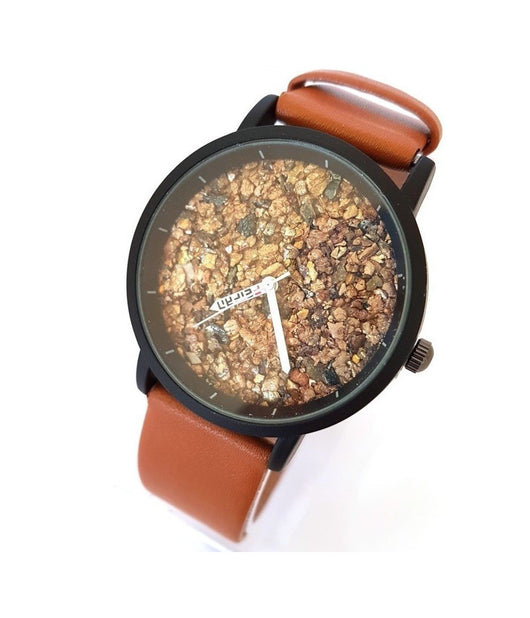 Orologio Polso Uomo Donna Feifan 1701 Analogico Quarzo Casual Marrone         