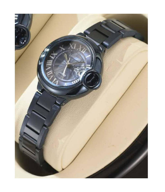 Orologio Polso Uomo Donna Longbo 80771 Quarzo Calendario Impermeabile Moda Nero    -donna    -