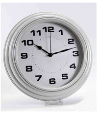 Orologio Silenzioso Parete Stile Anticato Tondo 30x5cm Plastica Colori Ass 667688         