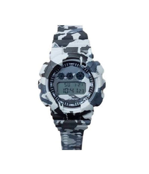 Orologio Sportivo Polso Zh 7901 Uomo Cronografo Digitale Data Camouflage Grigio         