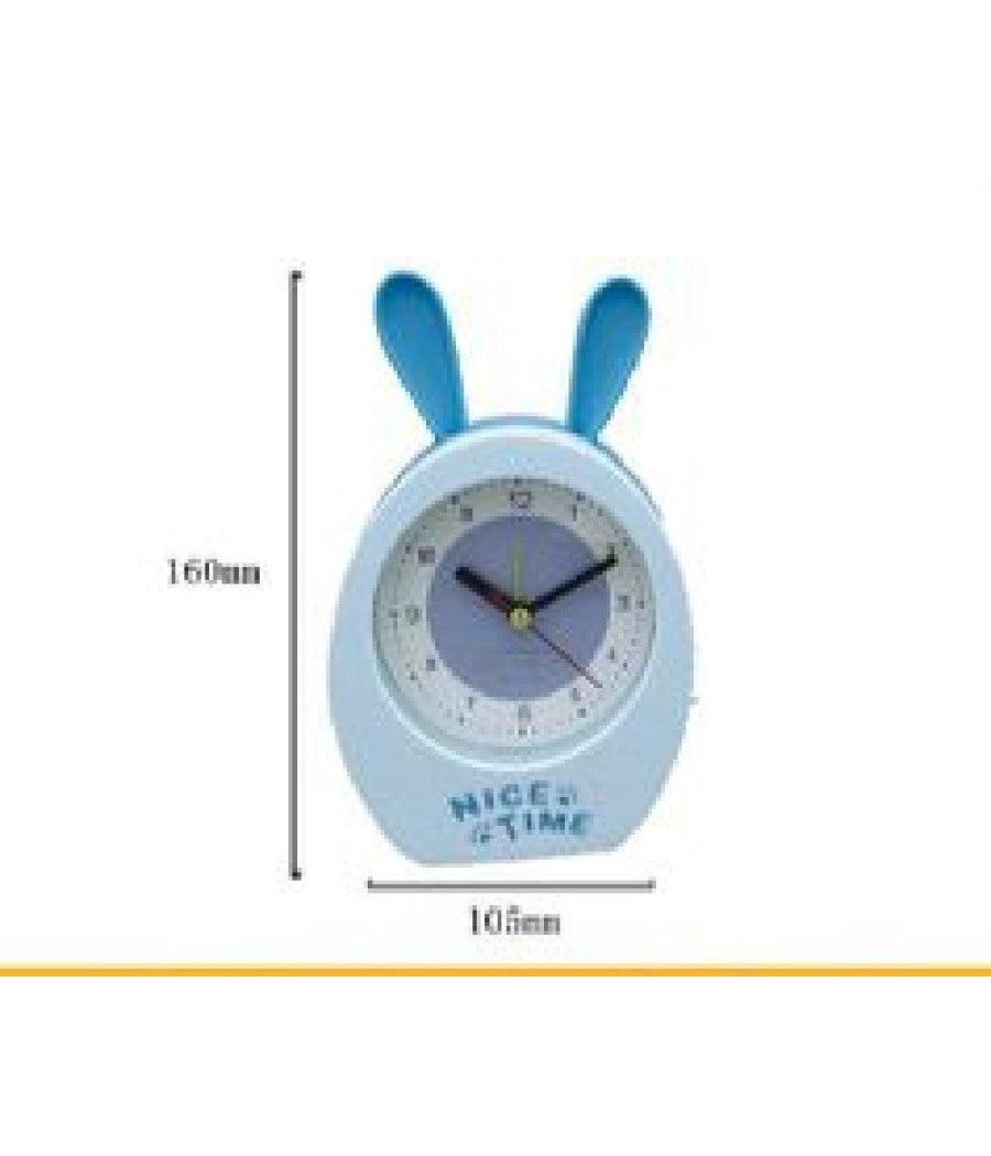 Orologio Sveglia Analogica A Forma Di Coniglietto Da Tavolo Per Bambini Tx-9124         