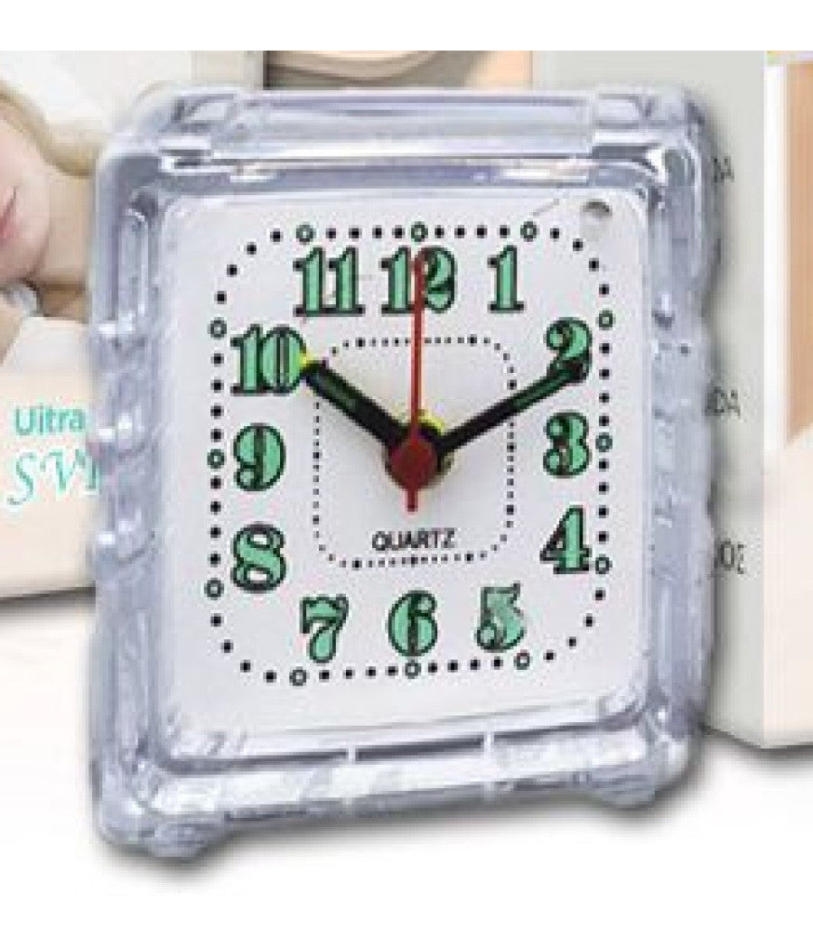 Orologio Sveglia Analogica Luce Notturna Tx-9121 Allarme Tavolo Camera Silenziosa         