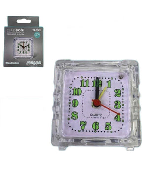 Orologio Sveglia Analogica Luce Notturna Tx-9121 Allarme Tavolo Camera Silenziosa         