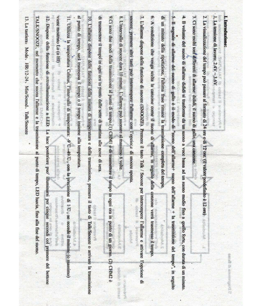 Orologio Sveglia Digitale Con Audio Parlante In Italiano Per Ipovedenti         