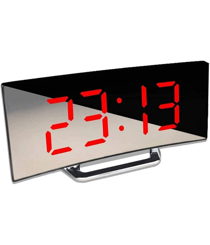 Orologio Sveglia Digitale Con Datario Termometro Display A Specchio Da Tavolo         