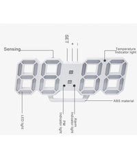 Orologio Sveglia Digitale Display 3d A Led Da Tavolo Parete Arredo Casa Ufficio         