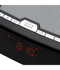 Orologio Sveglia Per Iphone/ipod Docking Station Lettore Audio Mp3 Aux Radio         