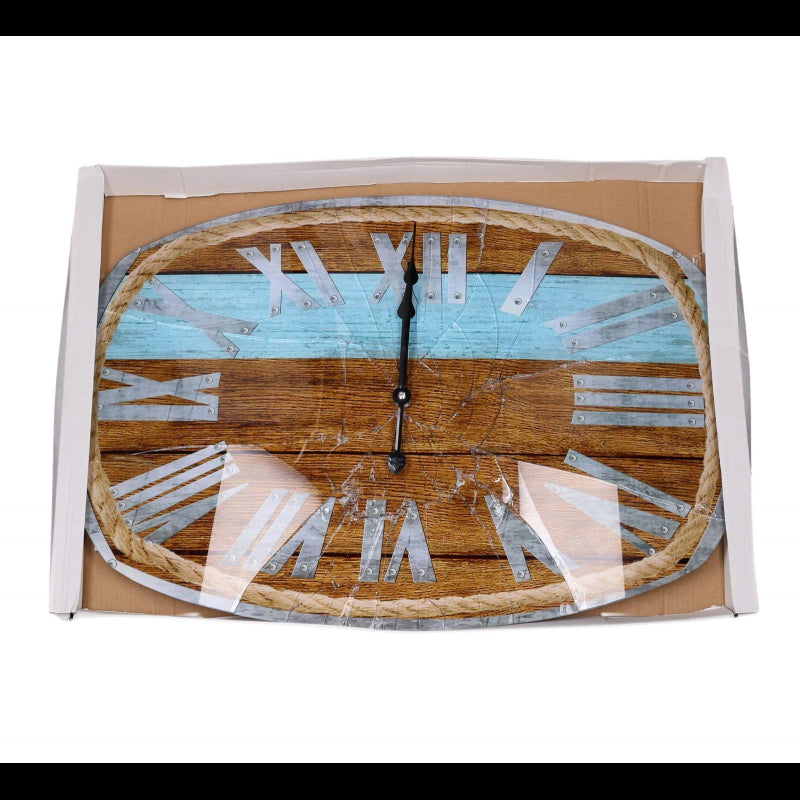 Orologio vetro numeri romani con corda cm60x40x4