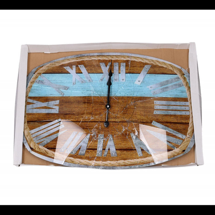 Orologio vetro numeri romani con corda cm60x40x4