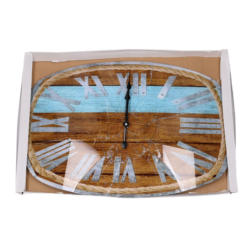 Orologio vetro numeri romani con corda cm 60x40x4