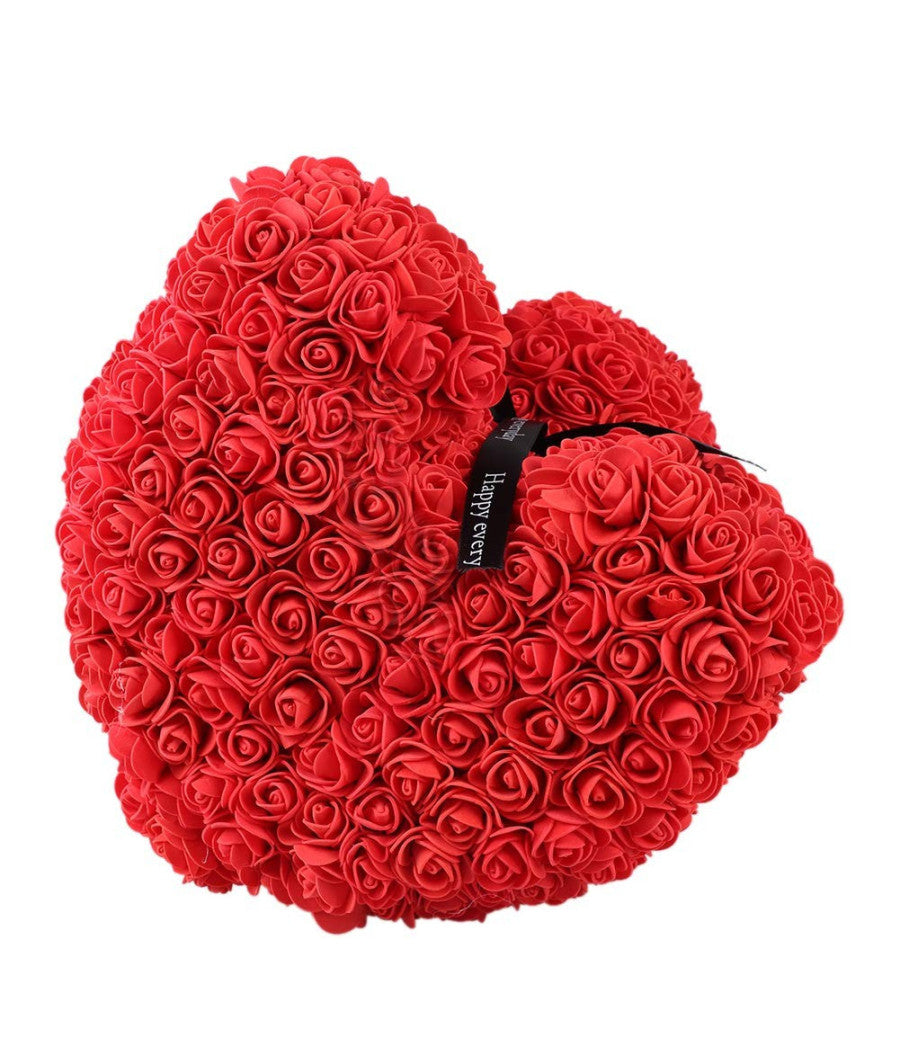 Orsacchiotto Di Rose Con Fiori Artificiali Da 40cm In Scatola Confezione Regalo         