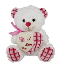 Orsacchiotto Peluche Pupazzo Orso Con Cuore E Fiocco 25cm San Valentino 84673         