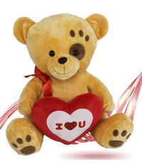 Orso Peluche 55 Cm Con Cuore Fiocco Rosso Impronta Su Occhio San Valentino 93789         