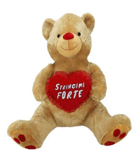 Orso Peluche 90 Cm Con Cuore Stringimi Forte Orsacchiotto San Valentino 96255         