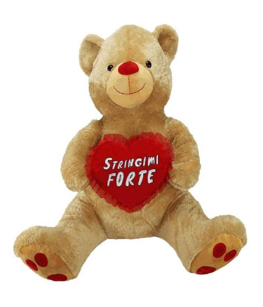 Orso Peluche 90 Cm Con Cuore Stringimi Forte Orsacchiotto San Valentino 96255         