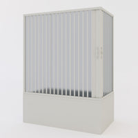 Box doccia sopravasca 70x150 in PVC h 150 a soffietto mod. Ortensia con apertura centrale