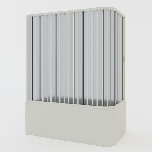 Box doccia sopravasca 70x170 in PVC a soffietto mod. Ortensia con apertura laterale