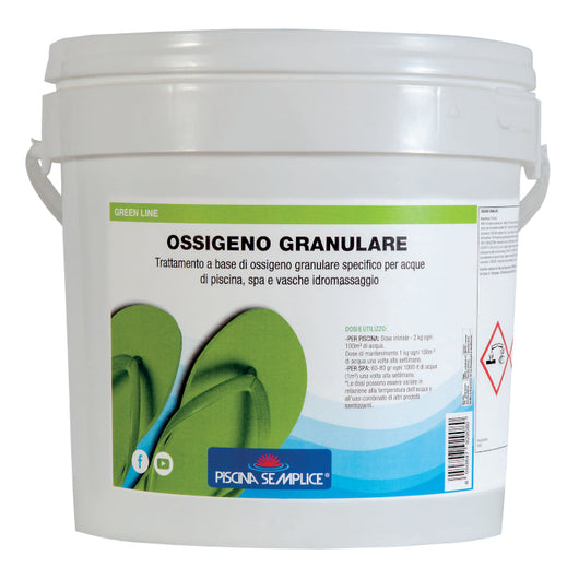 Ossigeno Granulare 5 Kg - Disinfezione Dell'Acqua Senza Cloro