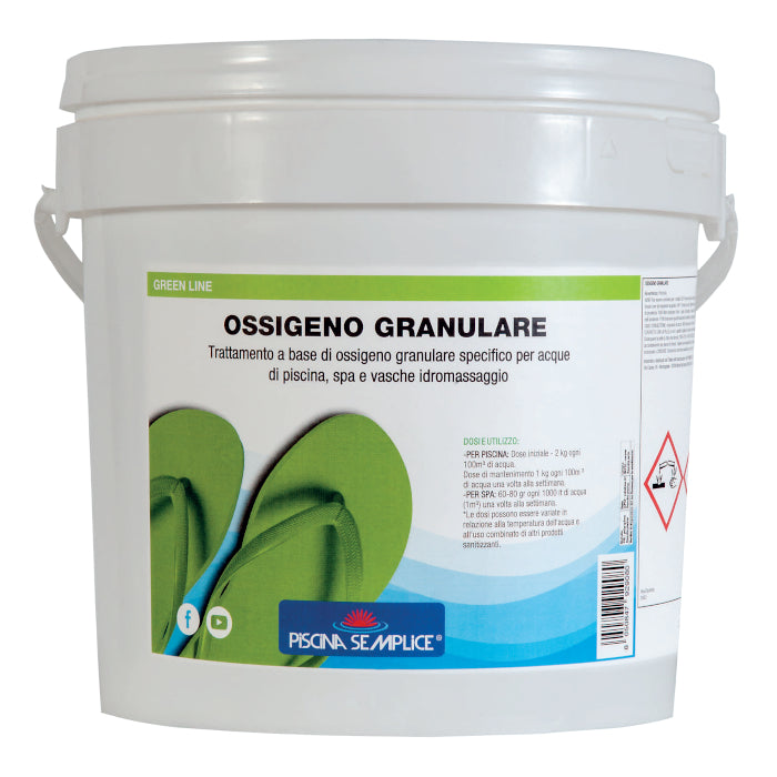 Ossigeno Granulare 5 Kg - Disinfezione Dell'Acqua Senza Cloro